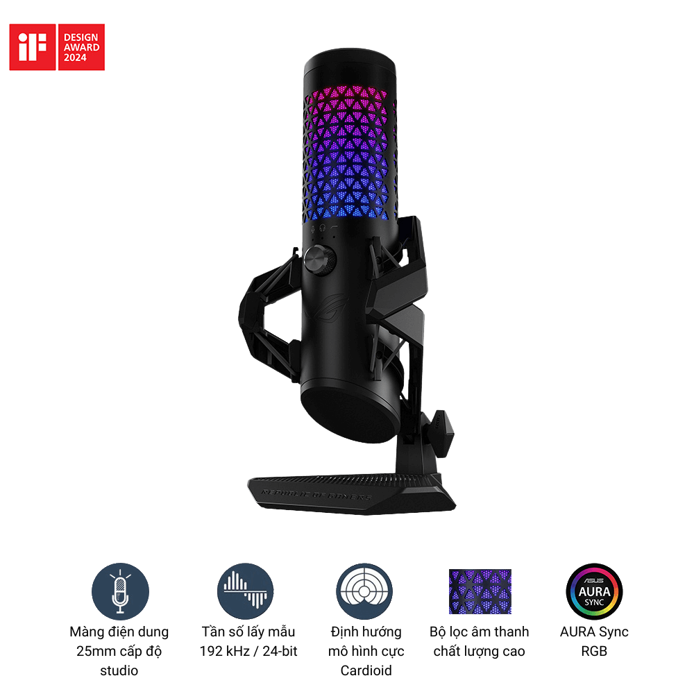 Microphone ASUS ROG Carnyx Black USB Gaming Microphone