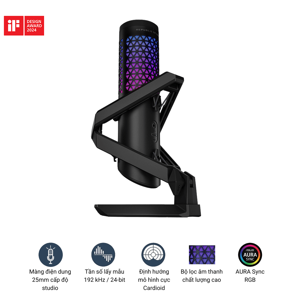 Microphone ASUS ROG Carnyx Black USB Gaming Microphone