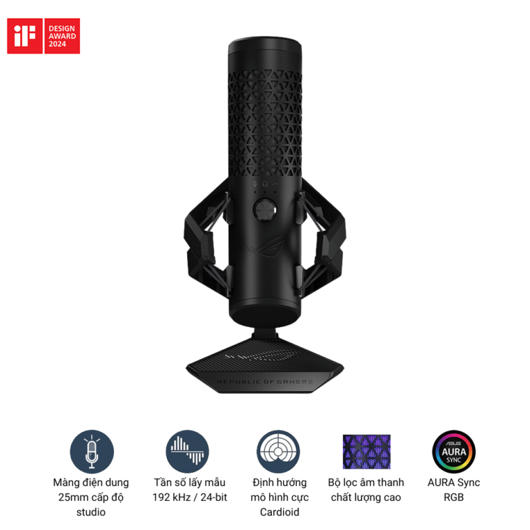 Microphone ASUS ROG Carnyx Black USB Gaming Microphone