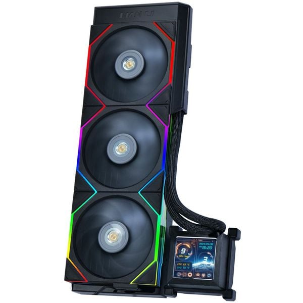 Lian Li HydroShift LCD 360TL AIO Liquid CPU Cooler , 3 x TL fans, 2.88 inch IPS 480×480 res LCD Screen