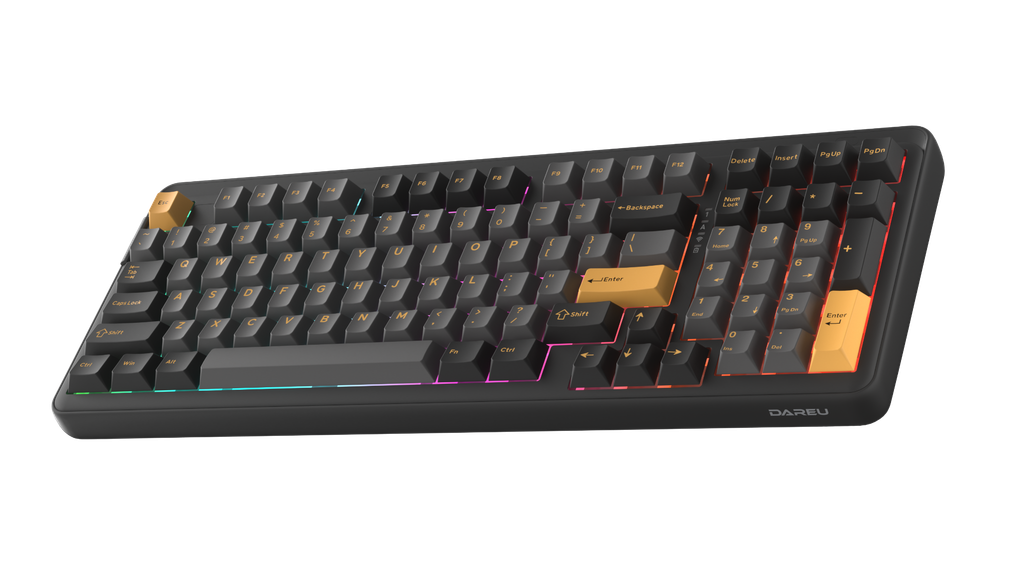 Bàn phím máy tính DAREU EK98 PRO Black-Golden Cloud Switch ( Không dây )