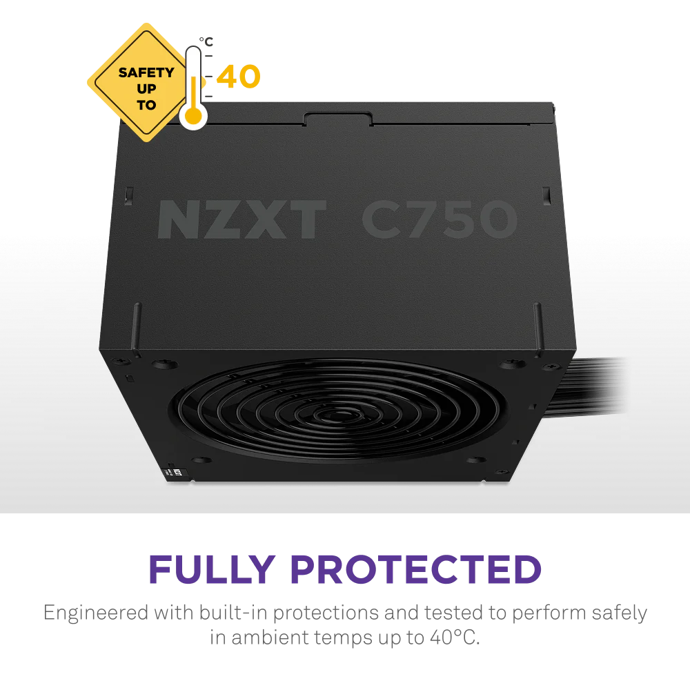 Nguồn máy tính NZXT C750W 750W – 80 Plus Bronze ATX 3.1  PCIE 5.1