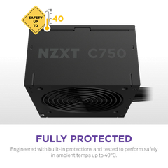 Nguồn máy tính NZXT C750W 750W – 80 Plus Bronze ATX 3.1  PCIE 5.1