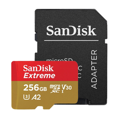 Thẻ Nhớ MicroSDXC SanDisk Extreme V30 A2 256GB 190MB/s SDSQXAV-256G-GN6MN