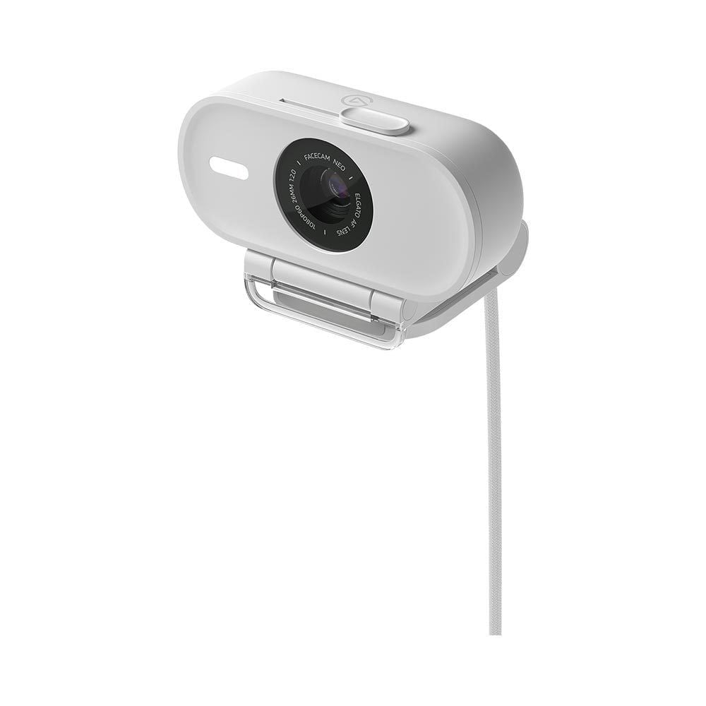 Elgato Facecam Neo – White, 1080p60, HDR, 77° field-of-view, AF Lens, 26mm focus length, f/2.0 aperture