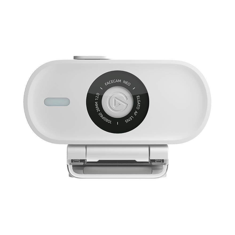 Elgato Facecam Neo – White, 1080p60, HDR, 77° field-of-view, AF Lens, 26mm focus length, f/2.0 aperture