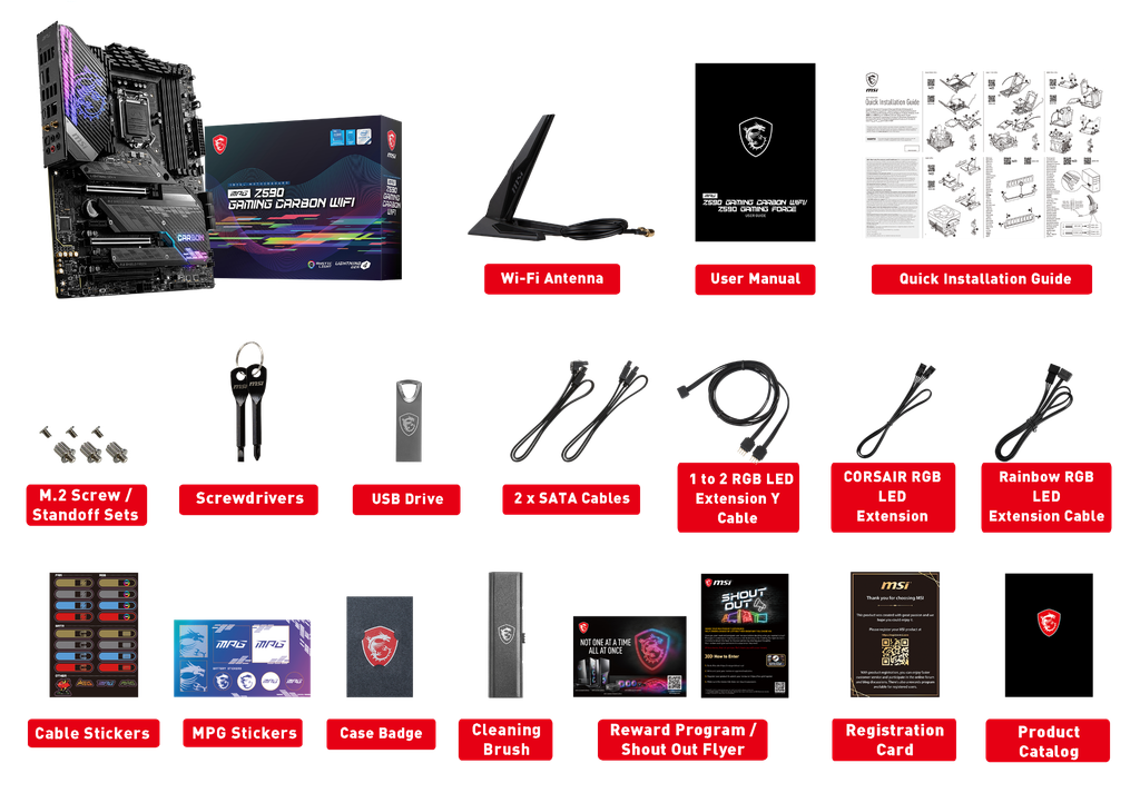 MSI MPG Z590 GAMING CARBON WIFI Mainboard