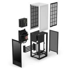 Vỏ case NZXT H1 V2 (Mini Tower/Màu Trắng Đen)