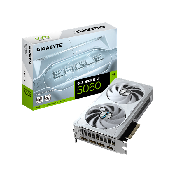 Card màn hình Gigabyte GeForce RTX™ 5060 EAGLE OC ICE 8G