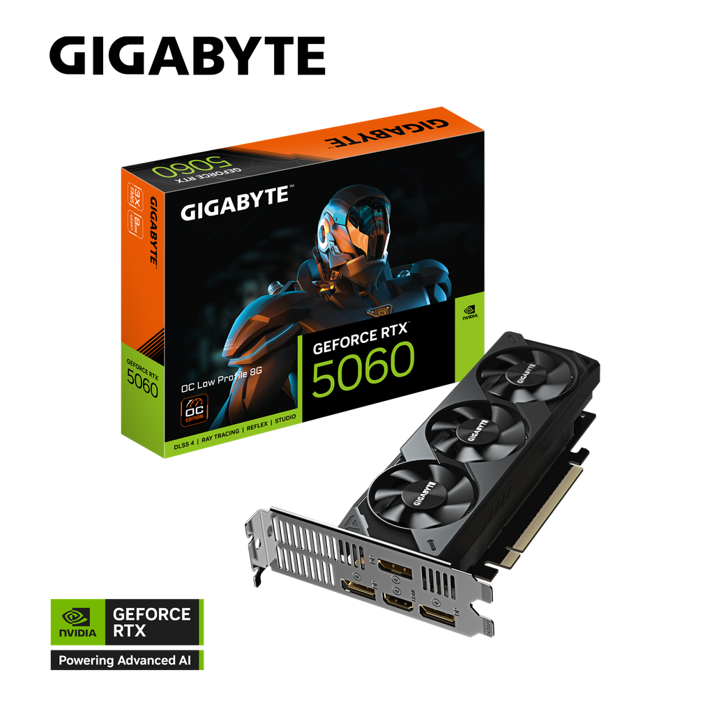 Card màn hình Gigabyte GeForce RTX™ 5060 OC Low Profile 8G