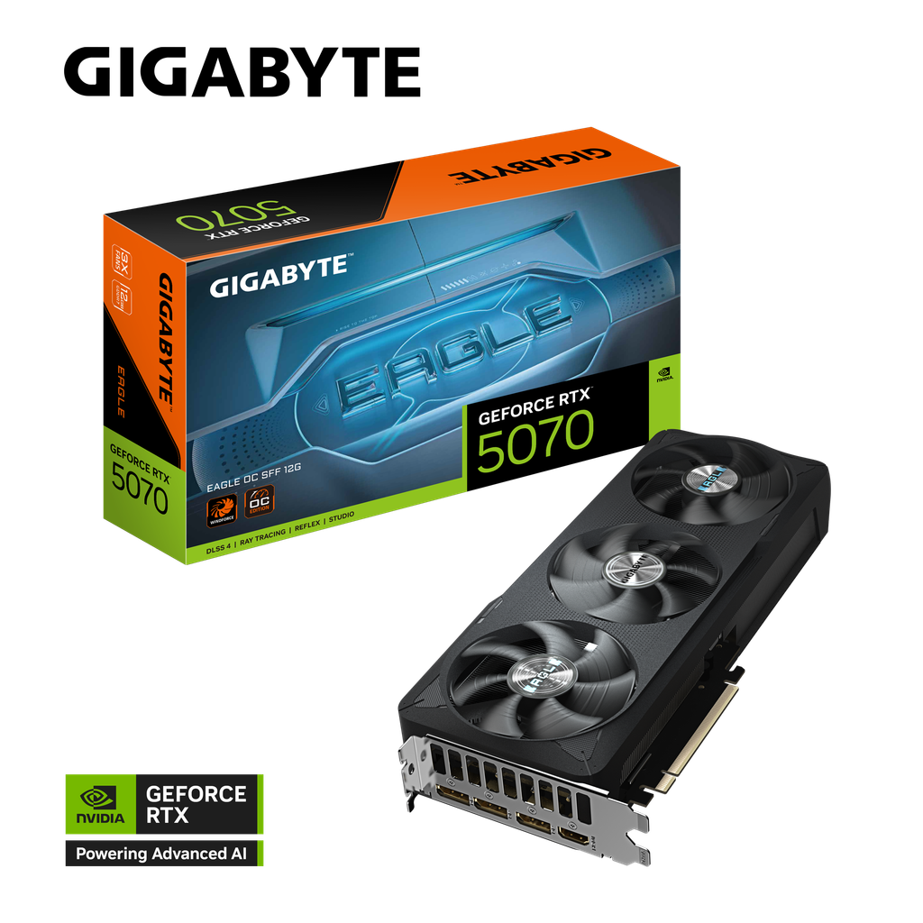 Card màn hình Gigabyte GeForce RTX™ 5070 EAGLE OC SFF 12G