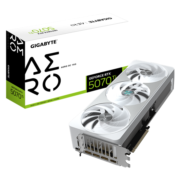 Card màn hình Gigabyte GeForce RTX™ 5070 Ti AERO OC 16G