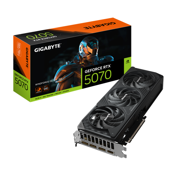 Card màn hình Gigabyte GeForce RTX™ 5070 WINDFORCE OC SFF 12G