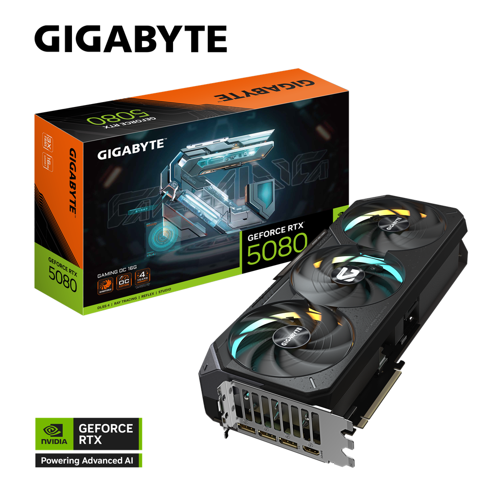 Card màn hình Gigabyte GeForce RTX™ 5080 GAMING OC 16G