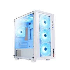 Thùng máy Case Magic GM01 White | m-ATX, sẵn 4 fan RGB