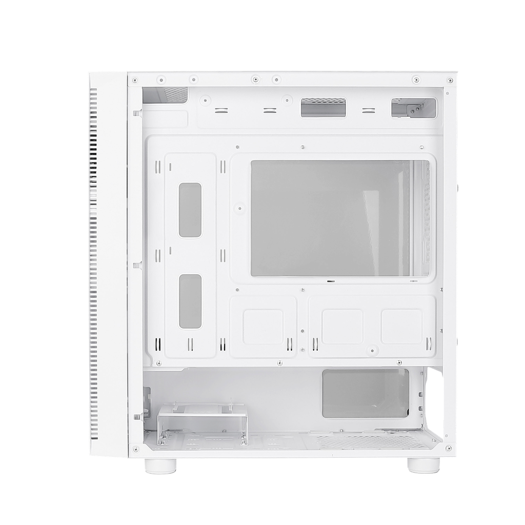 Thùng máy Case Magic GM01 White | m-ATX, sẵn 4 fan RGB