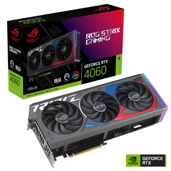 Card Màn Hình ASUS ROG Strix GeForce RTX 4060 OC 8GB GDDR6 (ROG-STRIX-RTX4060-O8G-GAMING)