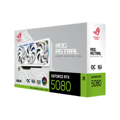 Card  màn hình Asus ROG Astral GeForce RTX™ 5080 16GB GDDR7 WHITE OC Edition