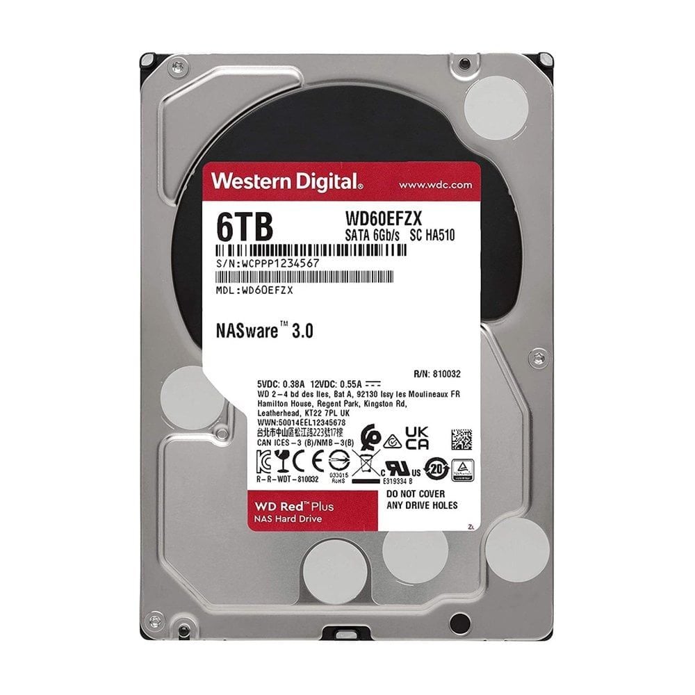 Ổ cứng HDD WD 6TB RED Plus WD60EFPX