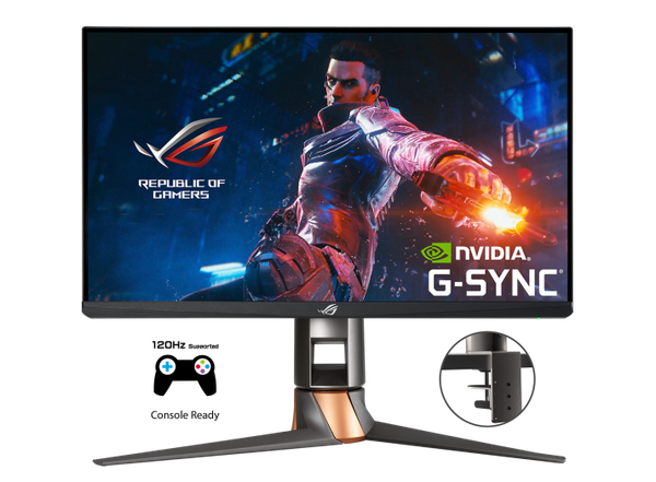 Màn hình ASUS ROG Swift 360Hz PG259QNR eSports NVIDIA® G-SYNC® Gaming Monitor – 24.5 inch FHD (1920 x 1080), NVIDIA Reflex Latency Analyzer, 360 Hz, Fast IPS, 1 ms (GTG), ROG Desk Mount Kit