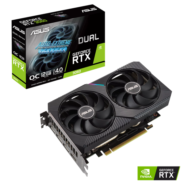 ASUS Dual GeForce RTX™ 3060 OC Edition 12GB GDDR6 V2