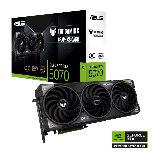 Card màn hình ASUS TUF Gaming GeForce RTX™ 5070 OC Edition 12GB GDDR7