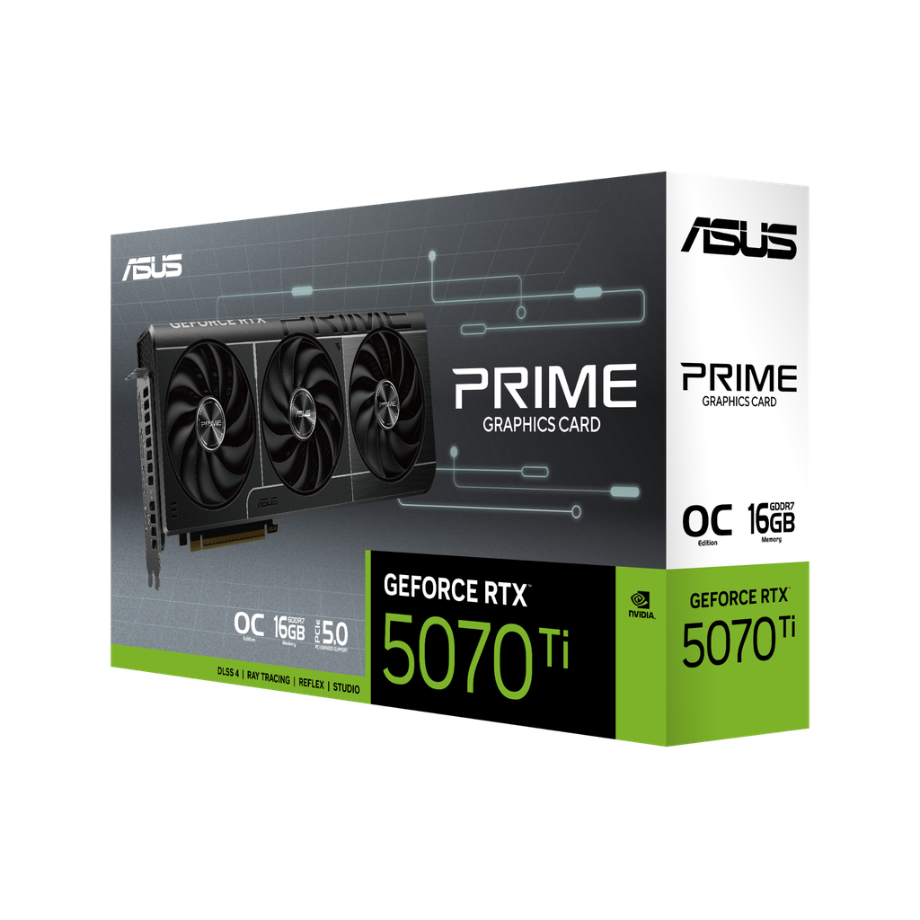 Card màn hình ASUS PRIME GeForce RTX™ 5070 Ti 16GB GDDR7 OC Edition