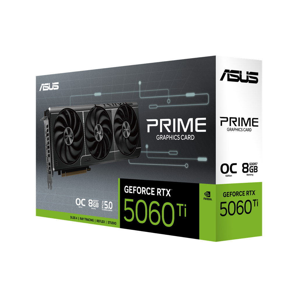 Card màn hình ASUS PRIME GeForce RTX™ 5060 Ti 8GB GDDR7 OC Edition