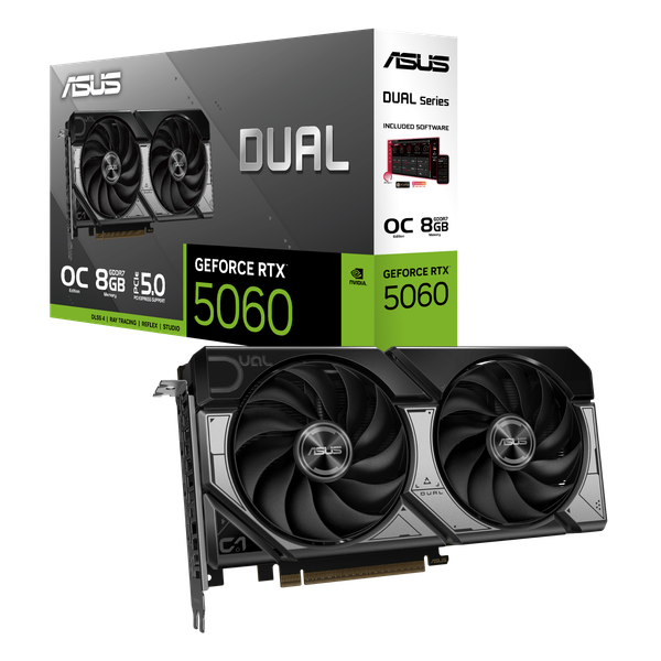 Card màn hình ASUS Dual GeForce RTX™ 5060 8GB GDDR7 OC Edition