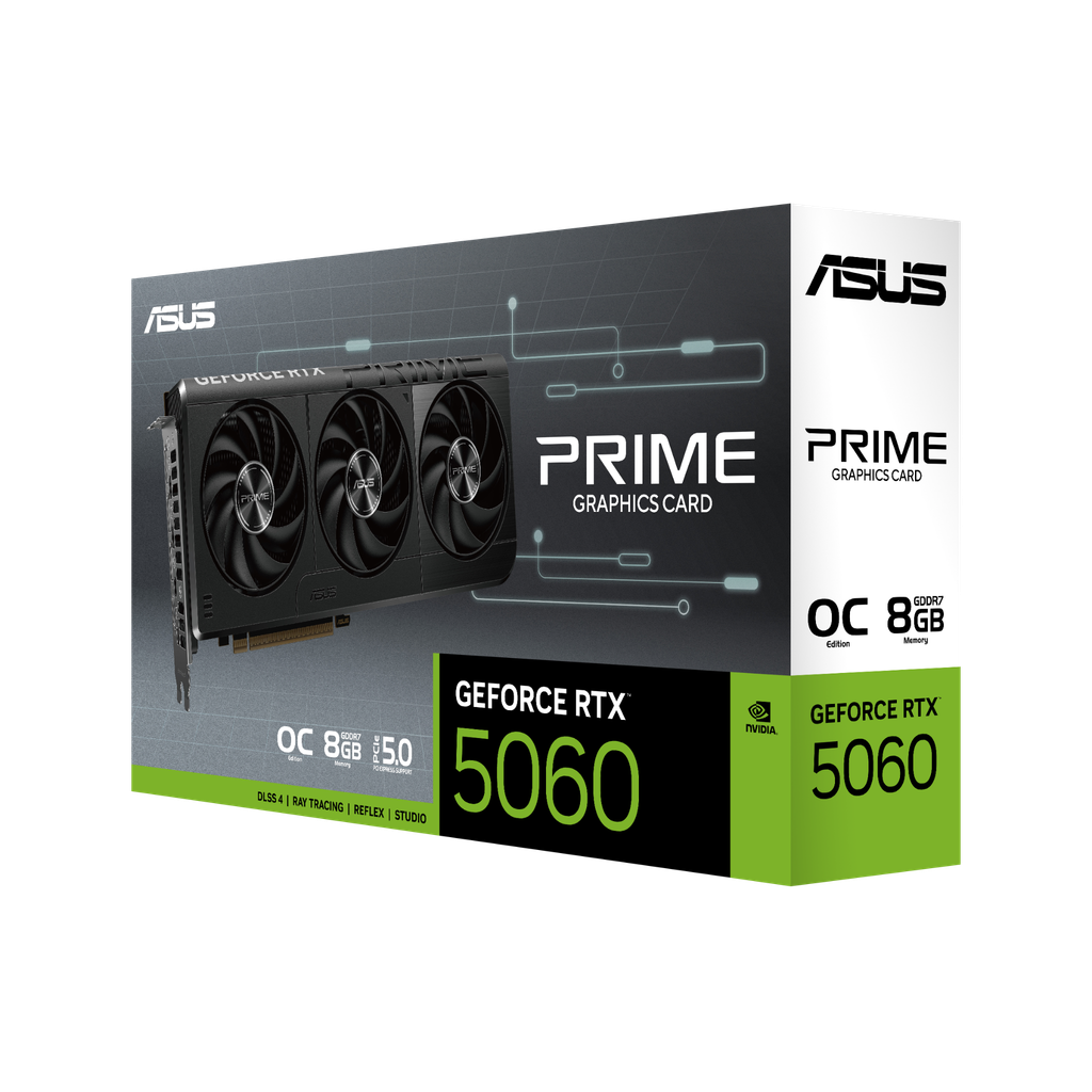 Card màn hình ASUS PRIME GeForce RTX™ 5060 8GB GDDR7 OC Edition