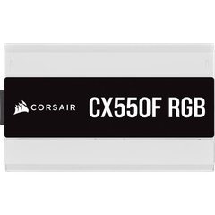 Nguồn Corsair CX550F RGB White 80 Plus Bronze - Full Modul - CP-9020225-NA