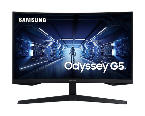 Màn hình LCD 27'' Samsung Odyssey G5 LC27G55TQBEXXV WQHD 2K 144Hz 1ms HDR10 Freesync Cong Chính Hãng