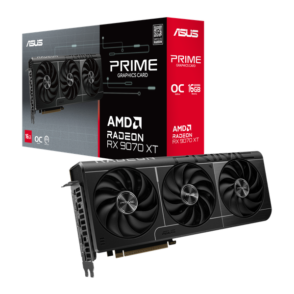 Card màn hình ASUS Prime Radeon™ RX 9070 XT OC Edition 16GB GDDR6