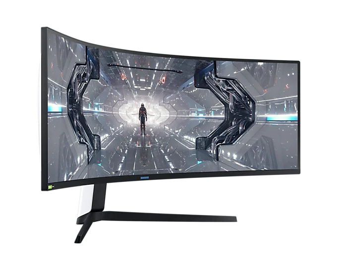 Màn hình LCD 49'' Samsung Odyssey G9 LC49G95TSSEXXV DualQHD 240Hz G-Sync Cong Chính Hãng