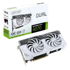 ASUS Dual GeForce RTX 4070 White OC Edition 12GB GDDR6X