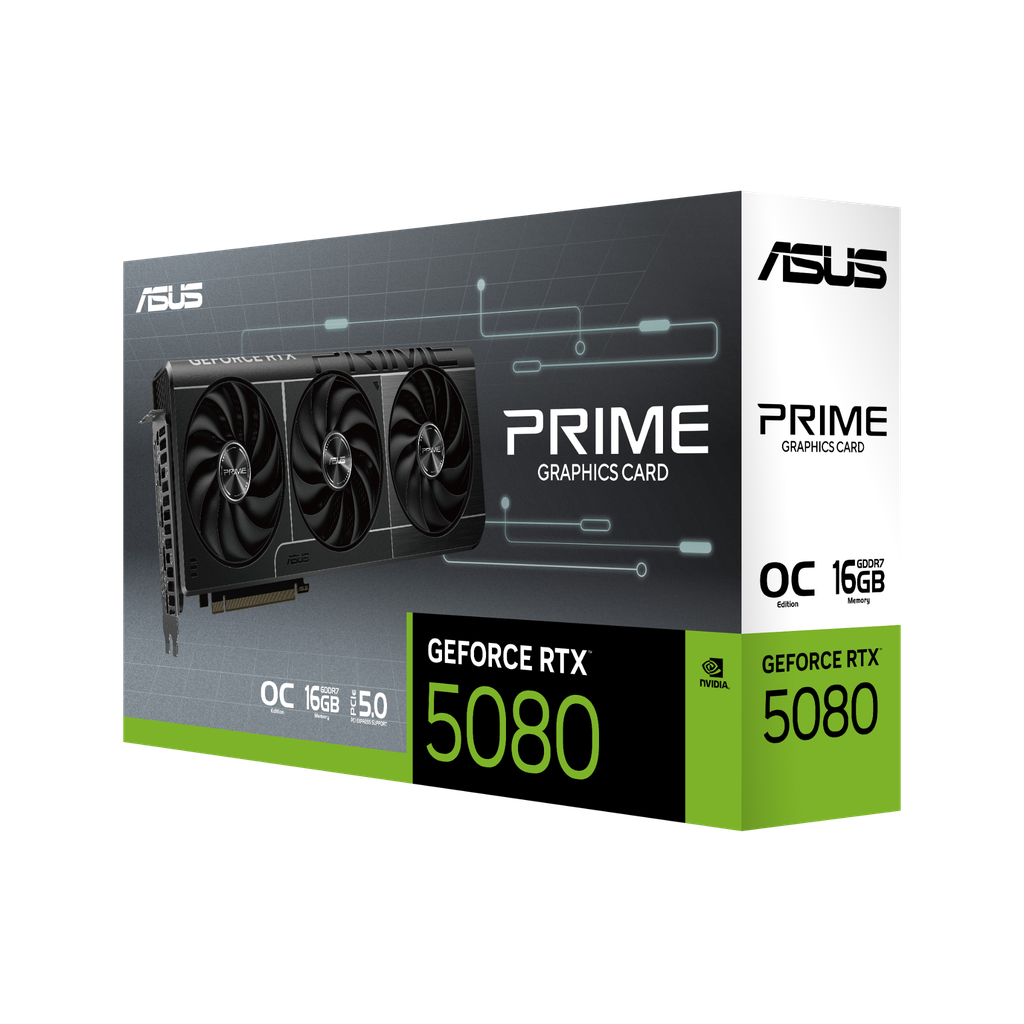 Card màn hình ASUS PRIME GeForce RTX™ 5080 16GB GDDR7 OC Edition