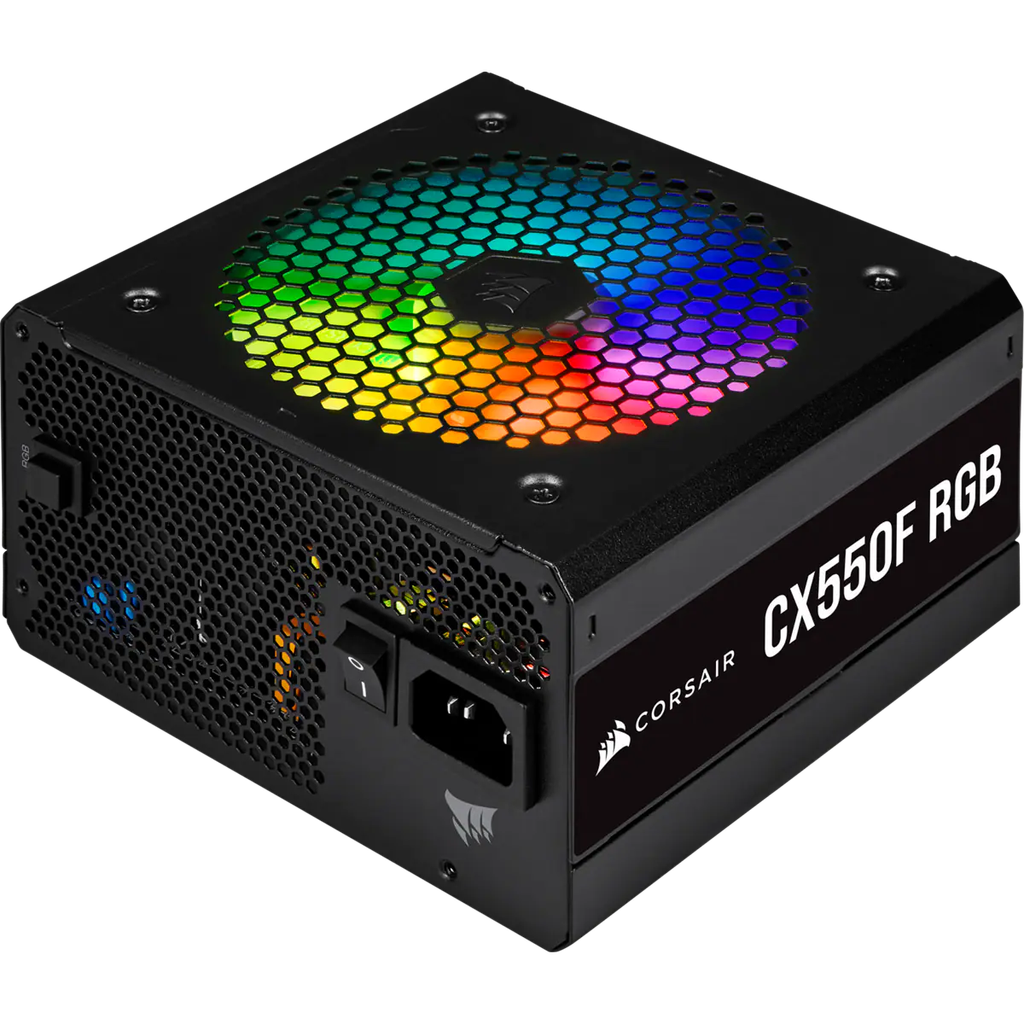 Nguồn Corsair CX550F RGB Black 80 Plus Bronze - Full Modul -CP-9020216-NA