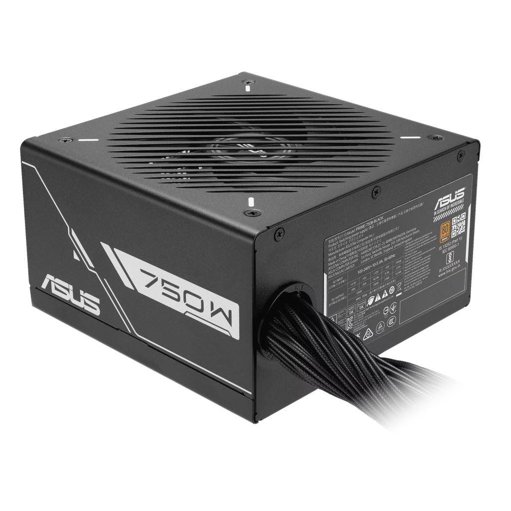 Nguồn máy tính ASUS PRIME 750B (750W, 80 Plus Bronze, Non-modular, 6 năm bảo hành)