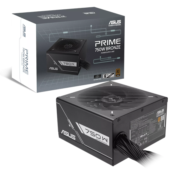 Nguồn máy tính ASUS PRIME 750B (750W, 80 Plus Bronze, Non-modular, 6 năm bảo hành)