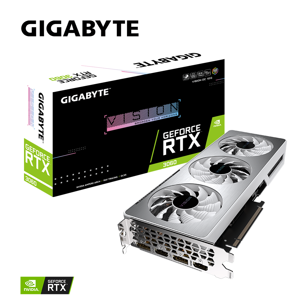 GIGABYTE GeForce RTX 3060 VISION OC 12G (rev 2.0)