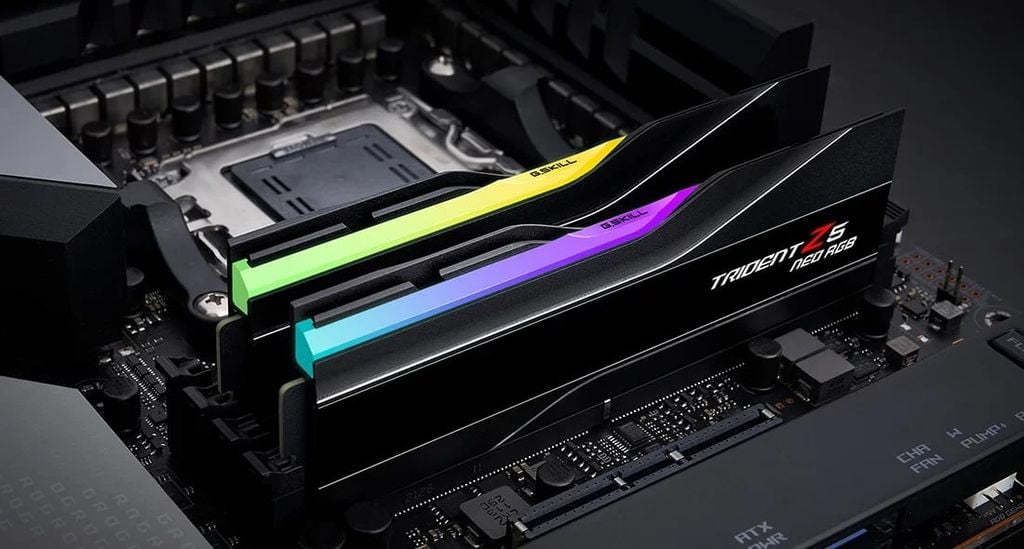 KIT Ram GSKILL Trident Z5 NEO RGB BLACK DDR5 128GB (64GB x 2) 6000MHz CL34 EXPO F5-6000J3444F64GX2-TZ5NR