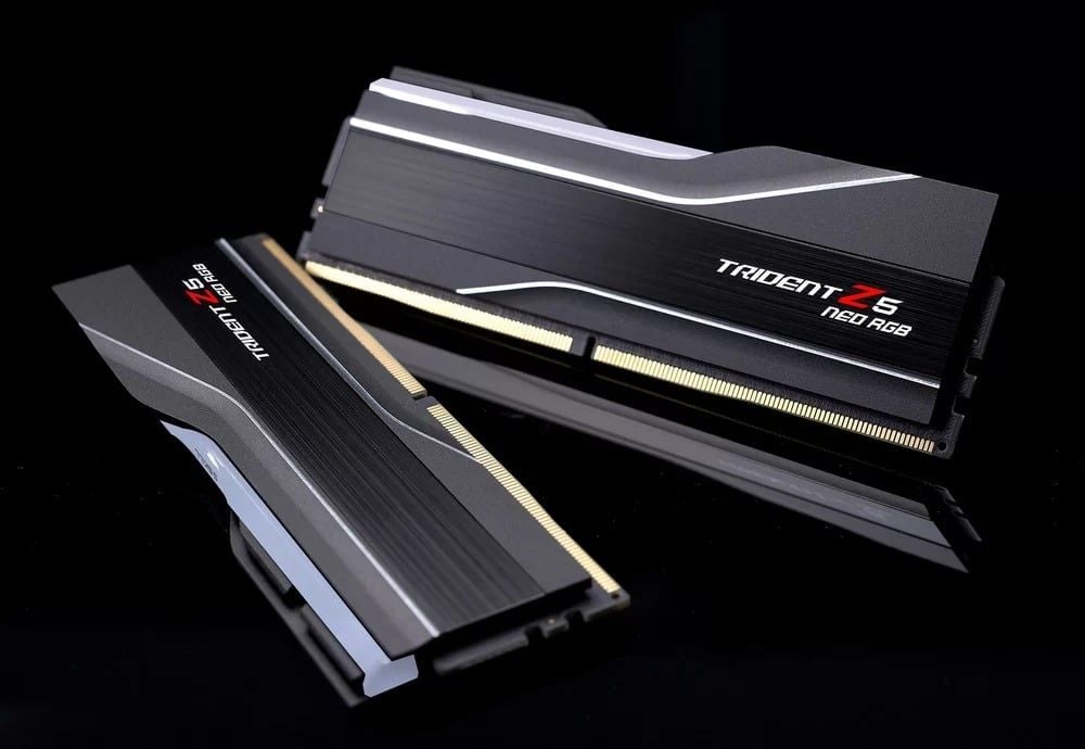 KIT Ram GSKILL Trident Z5 NEO RGB BLACK DDR5 128GB (64GB x 2) 6000MHz CL34 EXPO F5-6000J3444F64GX2-TZ5NR