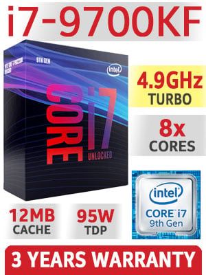 Intel Core I7 9700Kf (3.6Ghz Turbo Up To 4.9Ghz, 8 Nhân 8 Luồng, 12Mb Cache, 95W) - Lga 1151