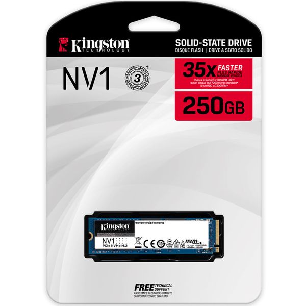 Ổ cứng gắn trong SSD Kingston NV2 250GB PCIe Gen4x4 NVMe M.2