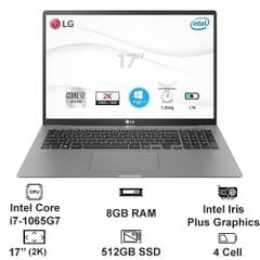 Laptop LG gram 2020 17Z90N-V.AH75A5(CORE I7-1065G7 /8GB/512GB PCIe/17.0/WIN10/XÁM BẠC)