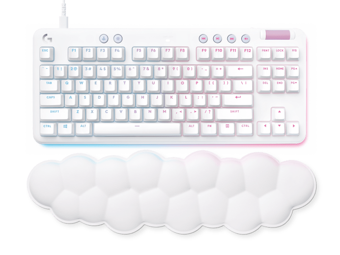 Bàn phím Logitech Aurora G713 White Mist TKL RGB  LINEAR SW WHITE