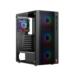 VỎ CASE MÁY TÍNH MAGIC LUXURY  SẴN 4FAN - MÀU ĐEN