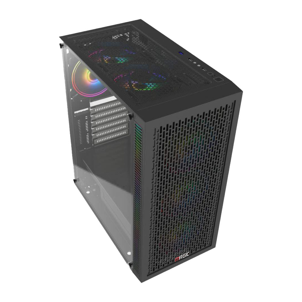 Case MAGIC Luxury I Full Tower - E-ATX (Black) (Tặng 4 Fan)