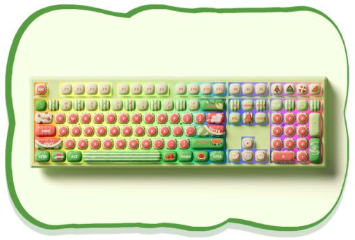 Bàn phím MonsGeek  MG108B Watermelon  (Multi-modes / RGB / Hotswap)