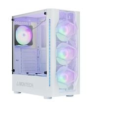 CASE MONTECH X1 WHITE ( Tặng 4 fan RGB )